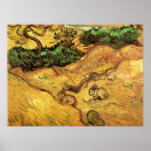 Feld mit zwei Kaninchen von Vincent van Gogh Poster (Vorne)