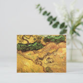 Feld mit zwei Kaninchen von Vincent van Gogh Postkarte (Stehend Vorderseite)
