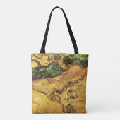 Feld mit zwei Kaninchen von Vincent van Gogh Tasche (Rückseite)