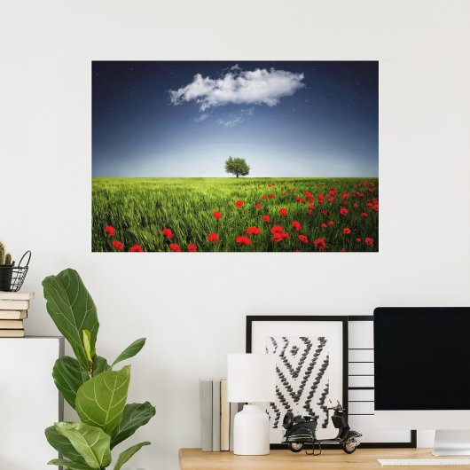 Feld "Nature Poppies" Poster