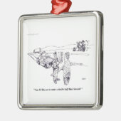 Feld-Nüchternheit-Test-Quadrat-Verzierung Silbernes Ornament (Links)