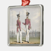 Feld-Offiziere der königlichen Marinesoldaten, Silbernes Ornament (Links)