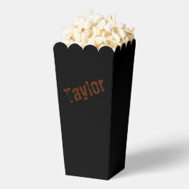 Feld "Popcorn" mit beschädigtem Namen (Schwarz & R Geschenkschachtel