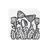Feld "Poppies"-Karte Mitteilungskarte (Vorderseite/Rückseite Beispiel)