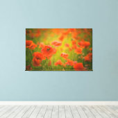 Feld Poppies Leinwanddruck (Insitu (Holzboden))