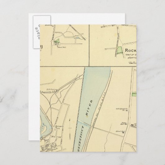 Feld Postkarte (Vorne/Hinten)