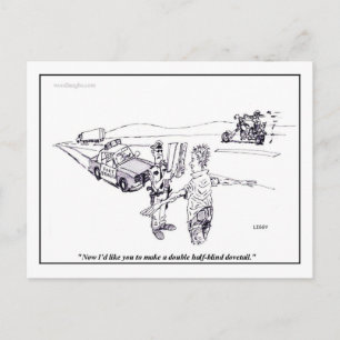 Feld-Sobriety-Test Postcard Postkarte