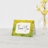 Feld Sonnenblumen Dankeschön Karte (Gelbe Blume)