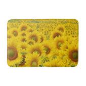 Feld Sonnenblumen Design Badematte (Vorderseite)