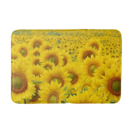 Feld Sonnenblumen Design Badematte