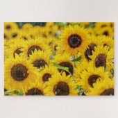 Feld Sonnenblumen Design Jigsaw Puzzle (Horizontal)