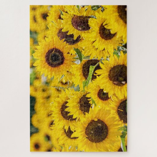 Feld Sonnenblumen Design Jigsaw Puzzle (Vertikal)