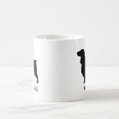 Feld Spaniel Hunde Rasse Silhouetten Custom Kaffeetasse (Mittel)