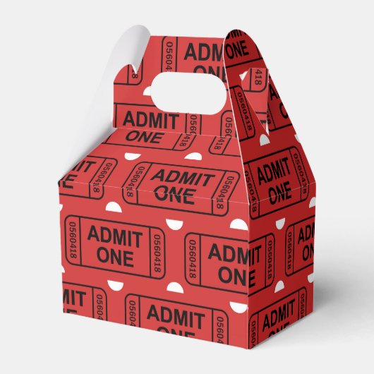 Feld "Spielfilm-Kartenmuster" Gastgeschenk Geschenkschachtel (Rückseite)