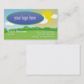 Feld-u. Sonnenschein-Visitenkarte Visitenkarte (Vorne/Hinten)