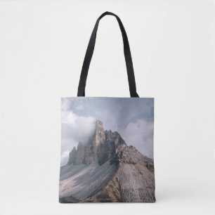 FELD- UND BERGSICHT UNTER WEISSEM UND BLAUEM HIMME TASCHE