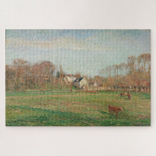 Feld und Mühle in Osny (1884) von Camille Pissarro Puzzle
