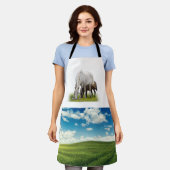 Feld und Pferd Schürze (Getragen)