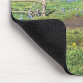 Feld von Bluebonnets Mousepad (Ecke)