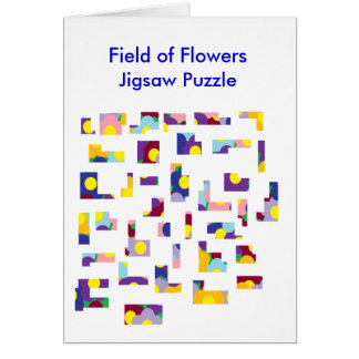 Feld von FlowersJigsaw Puzzlespiel
