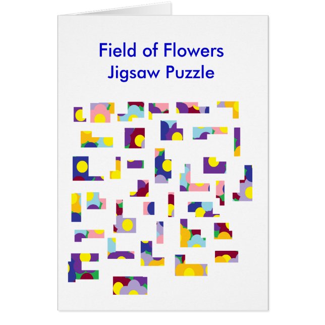 Feld von FlowersJigsaw Puzzlespiel (Vorne)