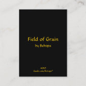 Feld von Korn ATC Visitenkarte (Rückseite)