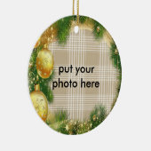 Feld-Weihnachten Verzierung Keramikornament (Rechts)