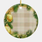 Feld-Weihnachten Verzierung Keramikornament (Hinten)