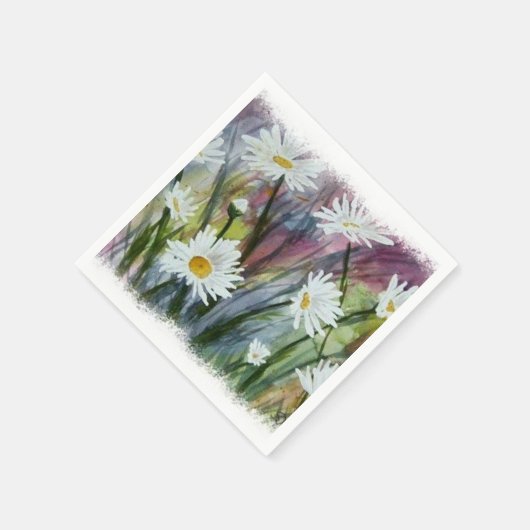 FELD WEISSE BLUME PAPIER NAPKINS SERVIETTE (Ecke)