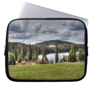 Feld, Wiese, Weide, Paddock Laptopschutzhülle