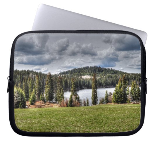 Feld, Wiese, Weide, Paddock Laptopschutzhülle (Vorderseite)