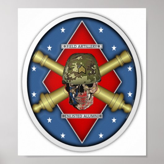 Feldartillerie für Alumni-Bild Poster (Vorne)