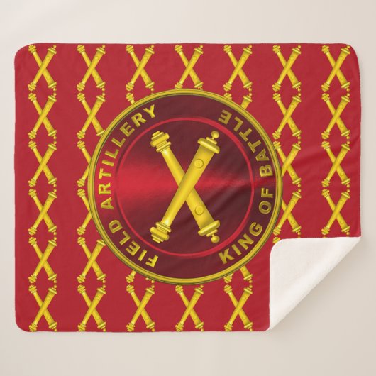 Feldartillerie King of Battle Sherpadecke (Vorderseite (Horizontal))