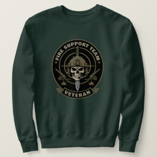 Feldartillerie Militär-Schädel-Veteran Sweatshirt