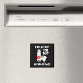 Feldausflug , Alpaca-Lehrer am Feldtag Magnet (In Situ (Geschirrspüler))