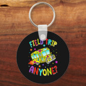 Feldausflug Lehrer Schulbus zurück Schlüsselanhänger (Vorderseite)