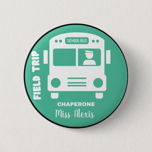 Feldausflugsbegleiter - Monogrammname - Anpassen Button (Vorderseite)