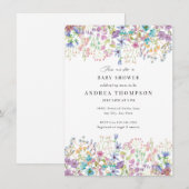 FeldBlume | Bläsernte Blütendusche Einladung (Vorne/Hinten)