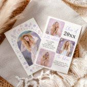 Feldblumen-Abschlussfoto-Einladung Einladung