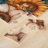 Feldblumen in hellen Sommerfarben Puzzle (Seite)