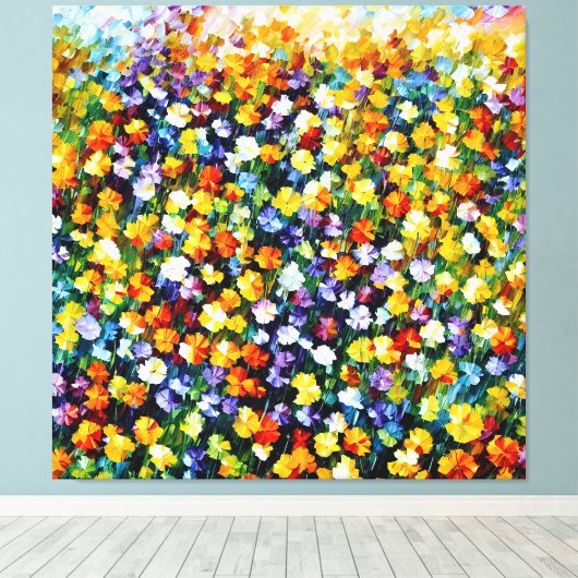 Feldbukett Leinwanddruck (Insitu (Holzboden))