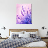Felddarstellung für Lavendel-Blume Leinwanddruck (Insitu (Schlafzimmer))