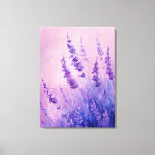 Felddarstellung für Lavendel-Blume Leinwanddruck (Vorderseite)