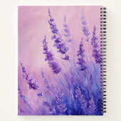 Felddarstellung für Lavendel-Blume Notizblock (Rückseite)