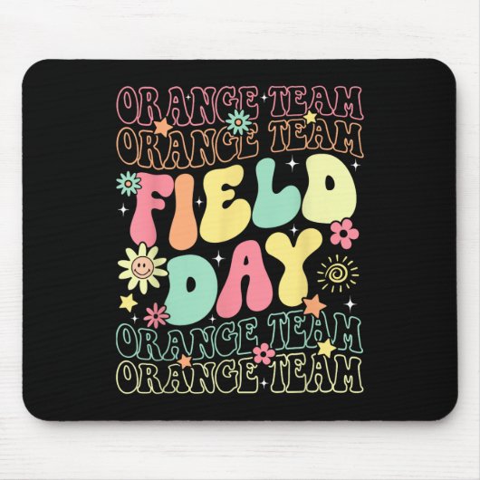 Feldday Orange Team Colour War Camp Team Spiel Com Mousepad (Vorne)