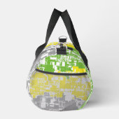 Feldebene für geometrische Funky Abstrakt Lithroma Duffle Bag (Rechts)