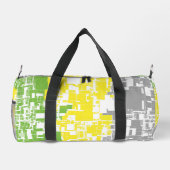 Feldebene für geometrische Funky Abstrakt Lithroma Duffle Bag (Rückseite)