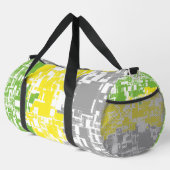 Feldebene für geometrische Funky Abstrakt Lithroma Duffle Bag (Rechte Ecke)