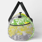 Feldebene für geometrische Funky Abstrakt Lithroma Duffle Bag (Rechts)