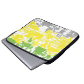 Feldebene für geometrische Funky Abstrakt Lithroma Laptopschutzhülle (Vorne Knopf)